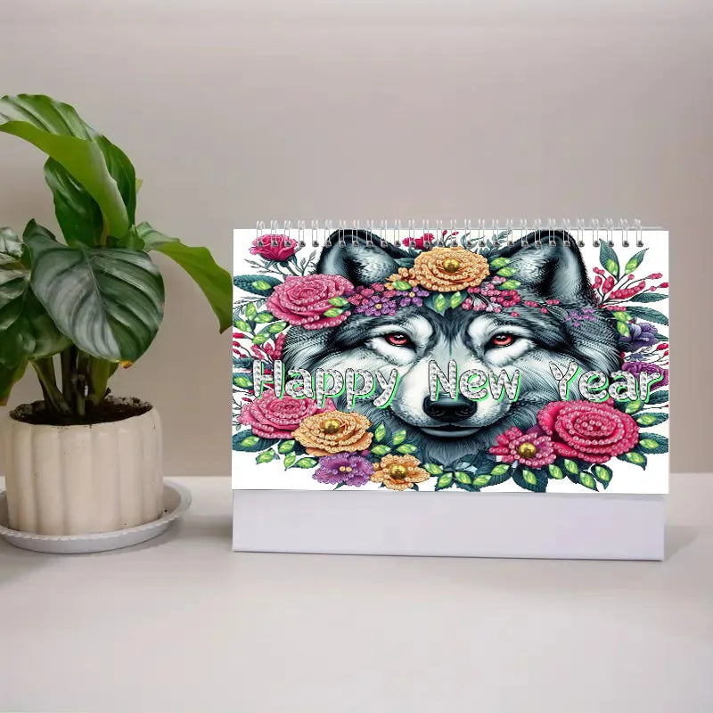 Diamond Painting Kalender met 13 afbeeldingen - 4 varianten