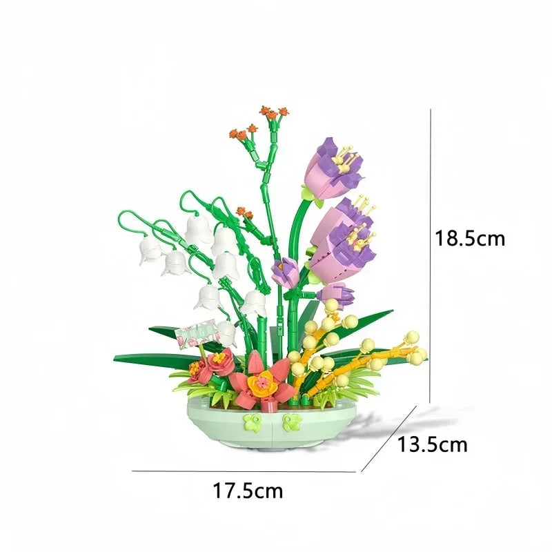 Bouwpakket Epiphyllum Bloem in Pot – Creatieve Decoratie en Geschenkidee