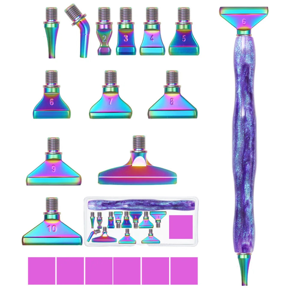 Diamond Painting Pen met opzetstukjes – Resin en metalen punten