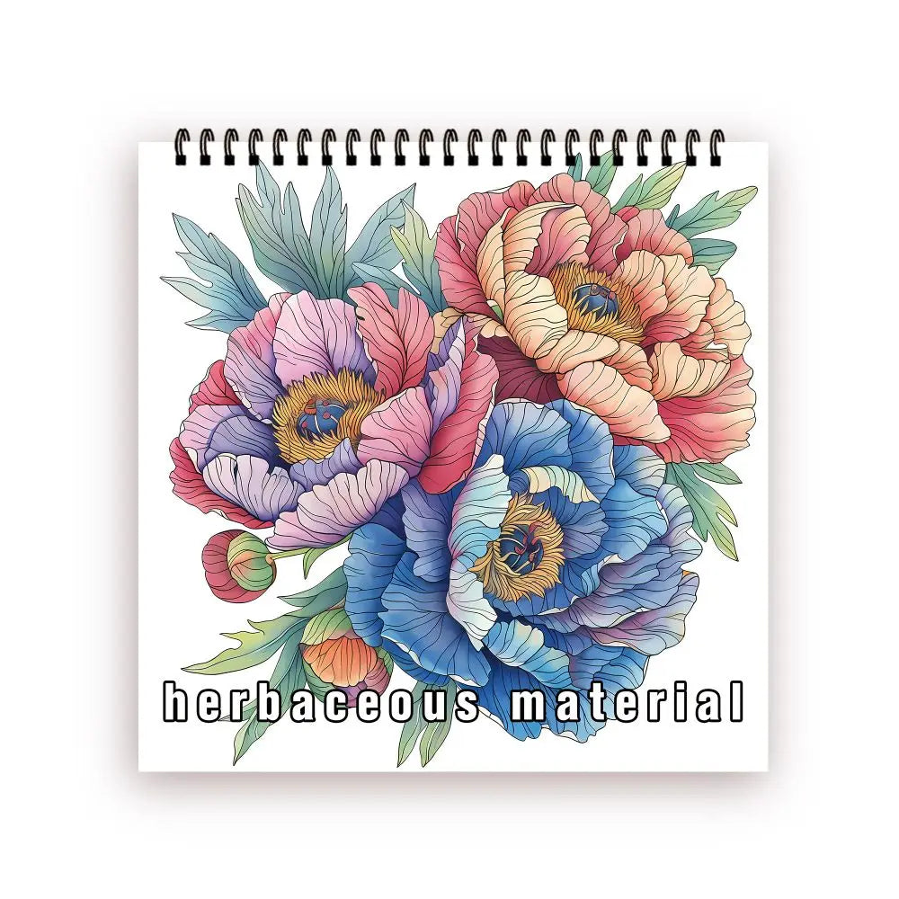 Kleurboek voor volwassenen met bloemen – 30 vellen dik papier