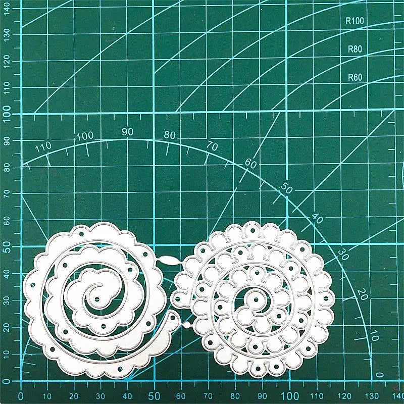 Metalen snijmal - Spiraalbloem voor scrapbooking en kaarten