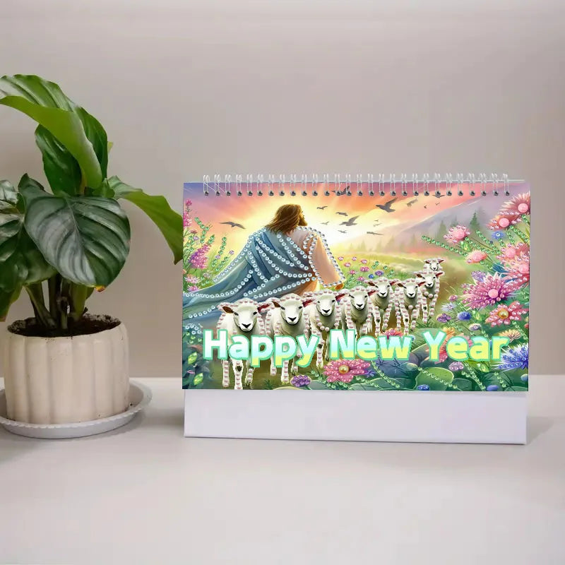 Diamond Painting Kalender met 13 afbeeldingen - 4 varianten