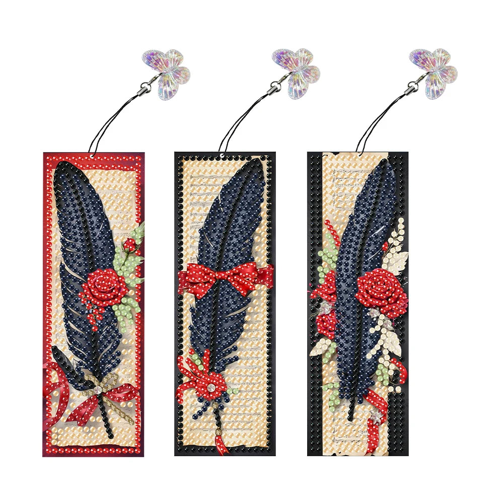 Diamond Painting Boekenlegger Vlinder Bladmuziek Set voor Creatieve Leesliefhebbers
