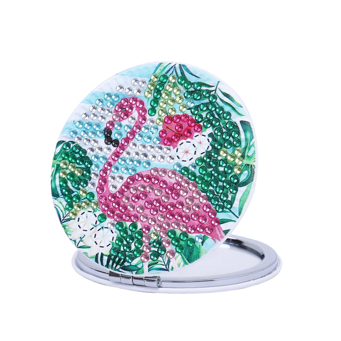Diamond Painting Make-up Spiegel - Flamingo