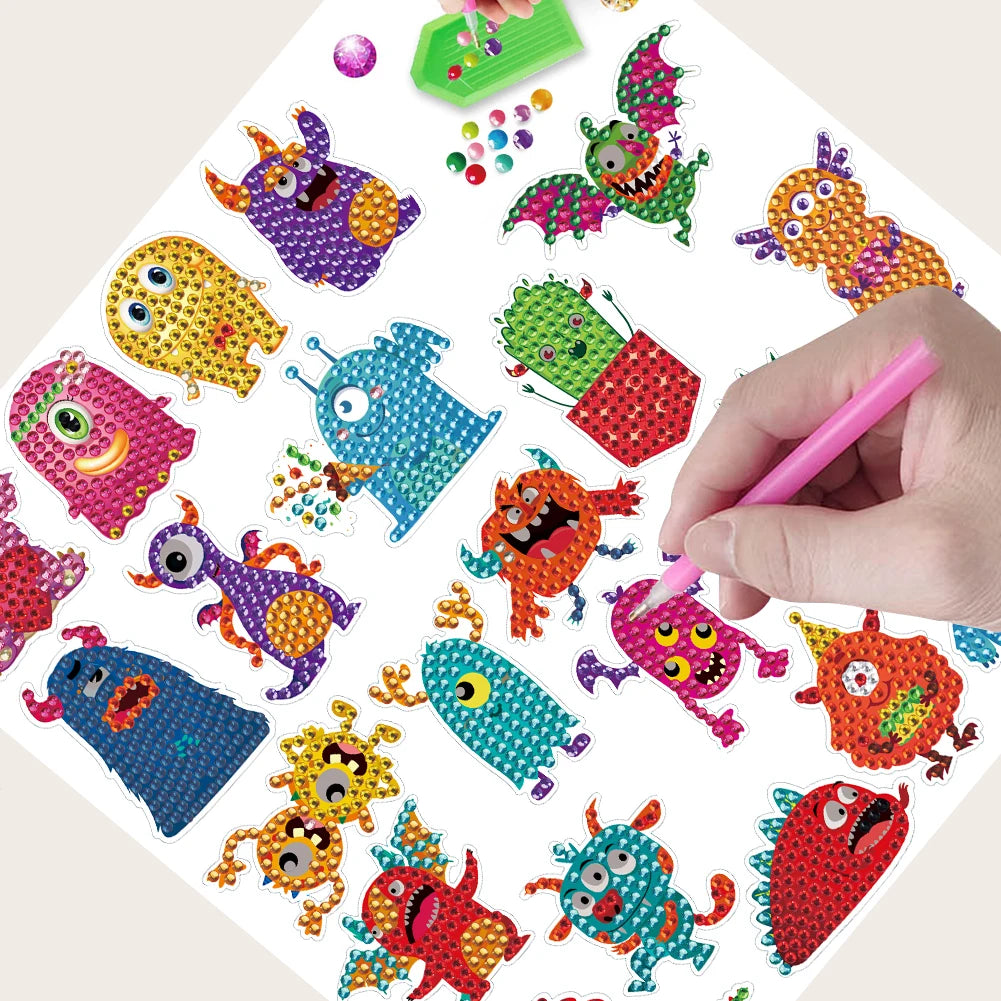 Diamond Painting Sticker Set - Dierenmotieven