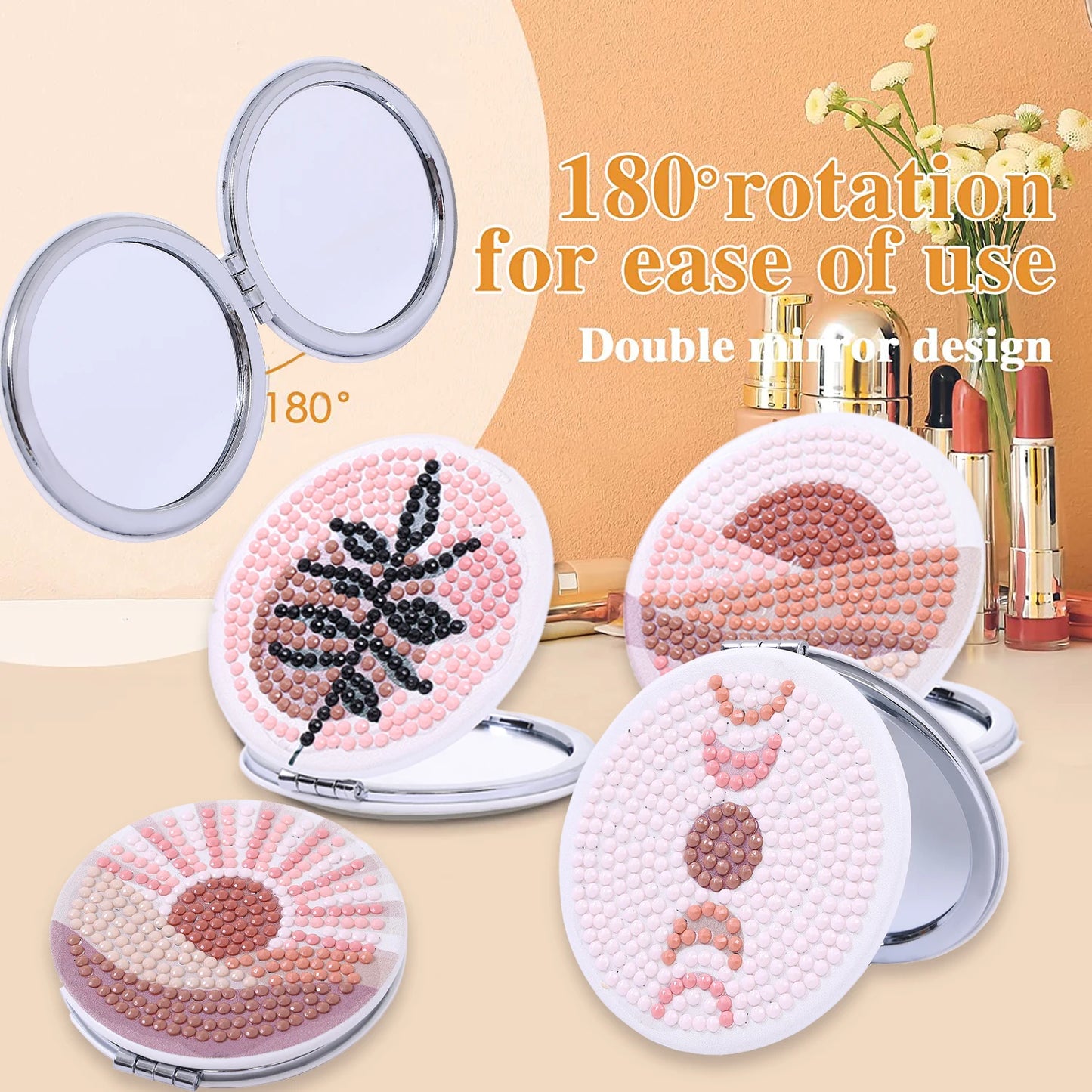 Diamond Painting Make-up Spiegel