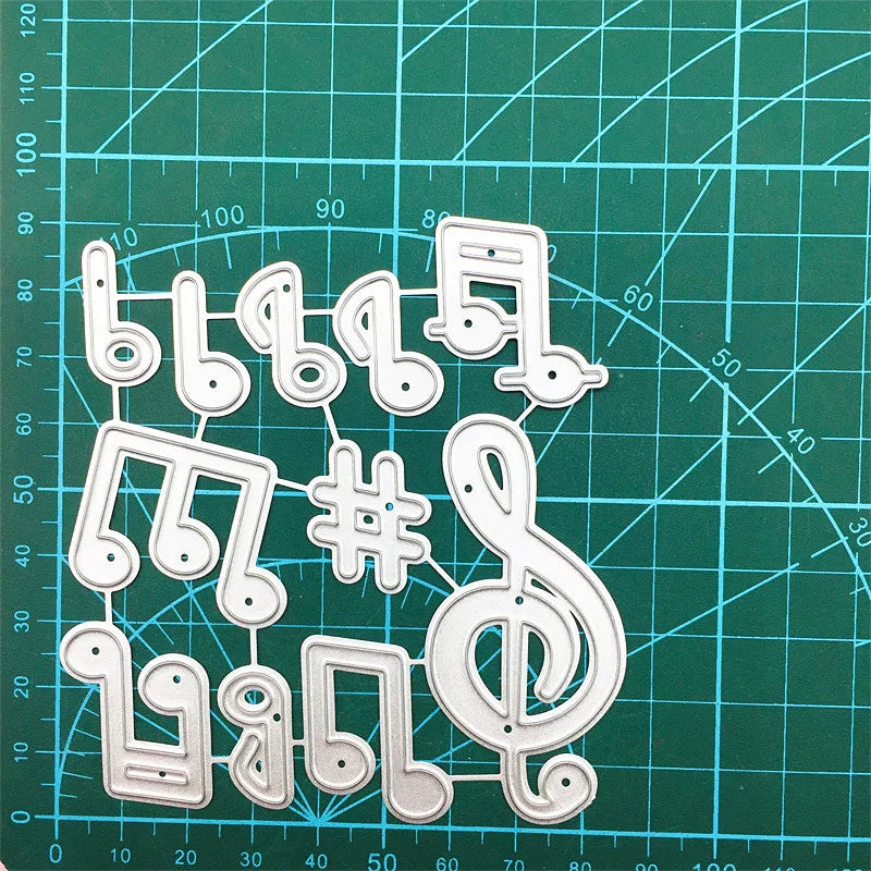 Metalen snijmal Muzieknoten – voor kaarten en scrapbook