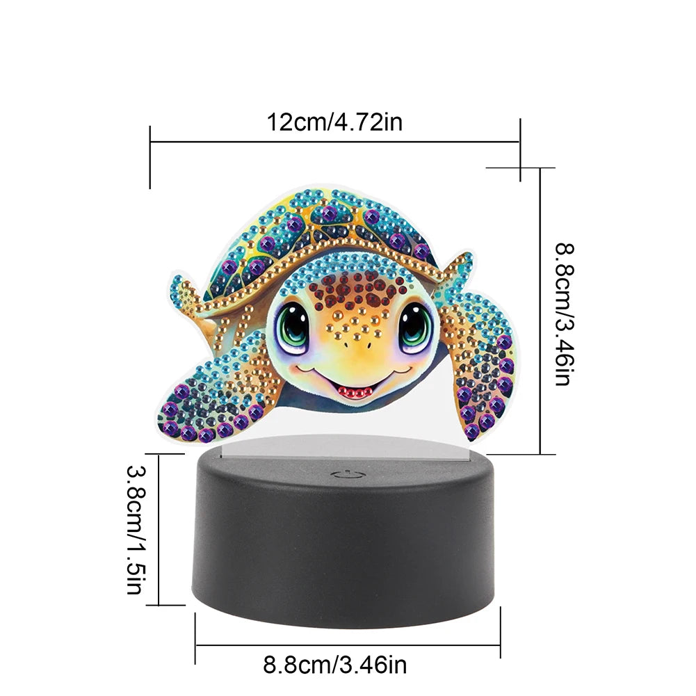 Diamond Painting Lamp met LED Verlichting – Creatieve Tafellamp met Steentjes en Uniek Design