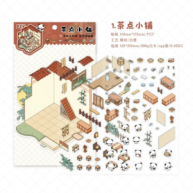 Sticker homestyling set Pandan Village creatieve interieur stickers