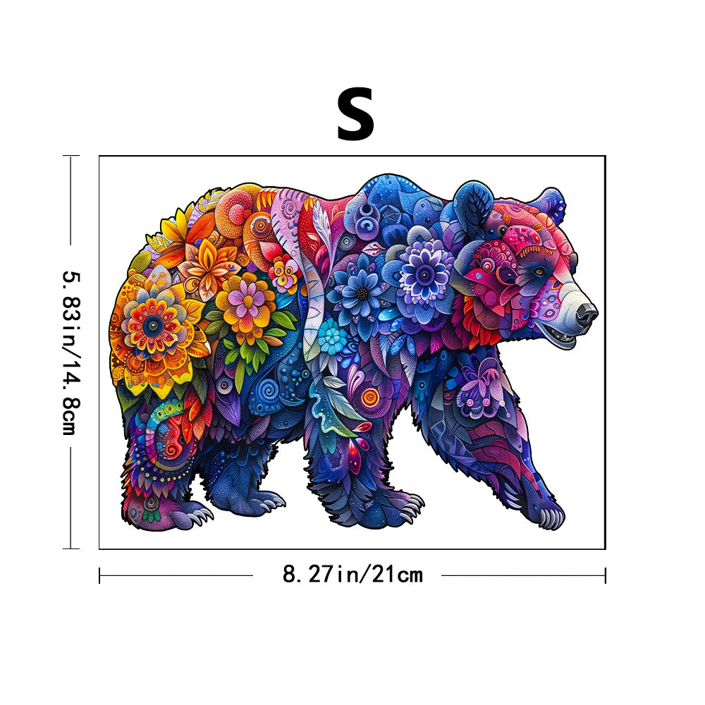 Houten figuren puzzel - Kleurrijk - Unieke dierenvormige puzzelstukjes voor volwassenen en kinderen