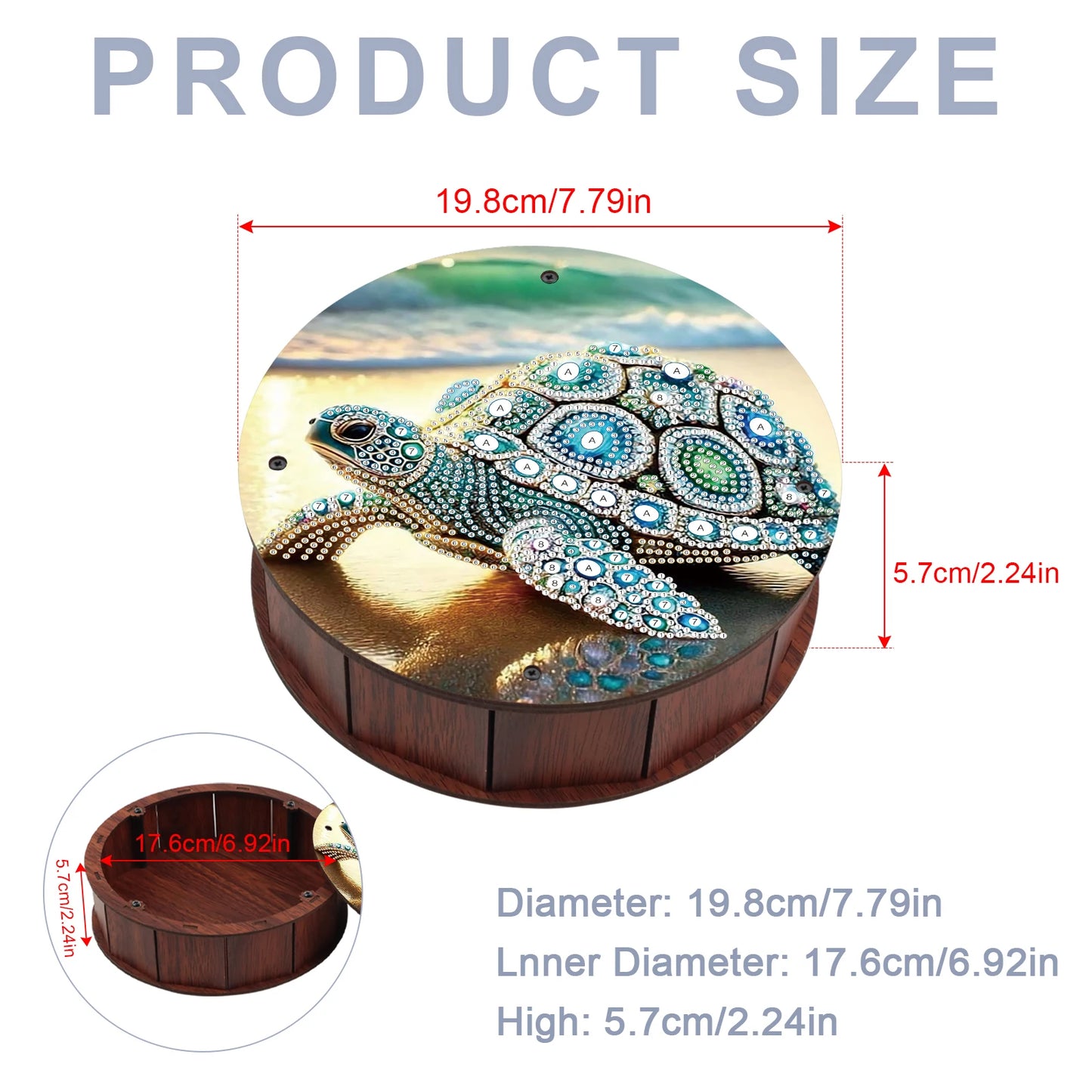 Diamond Painting Snack Box met dieren en planten motief – decoratieve kunstcadeau