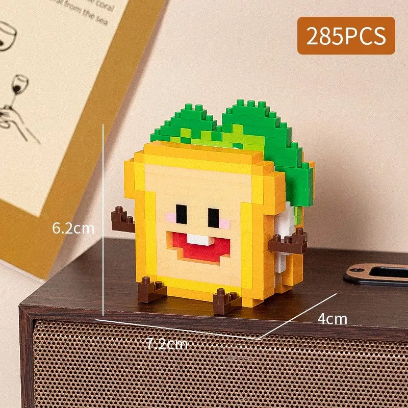 Bouwpakket mini food styling decoratie – schattige fruitmodellen voor op je bureau