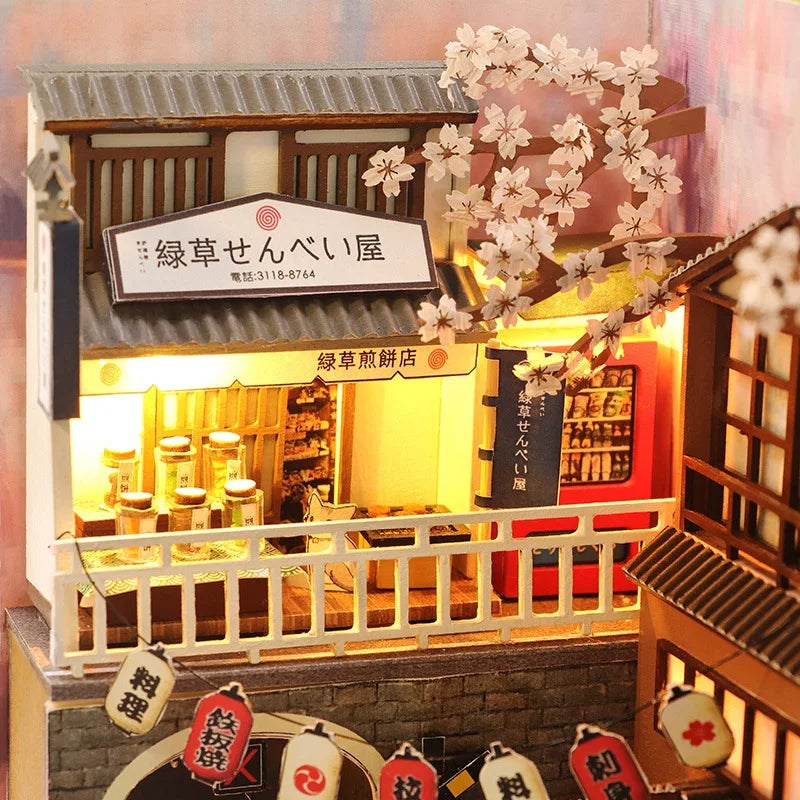 Zelfbouw Miniatuurhuisje – Houten Boek Nook Bouwpakket met Verlichting