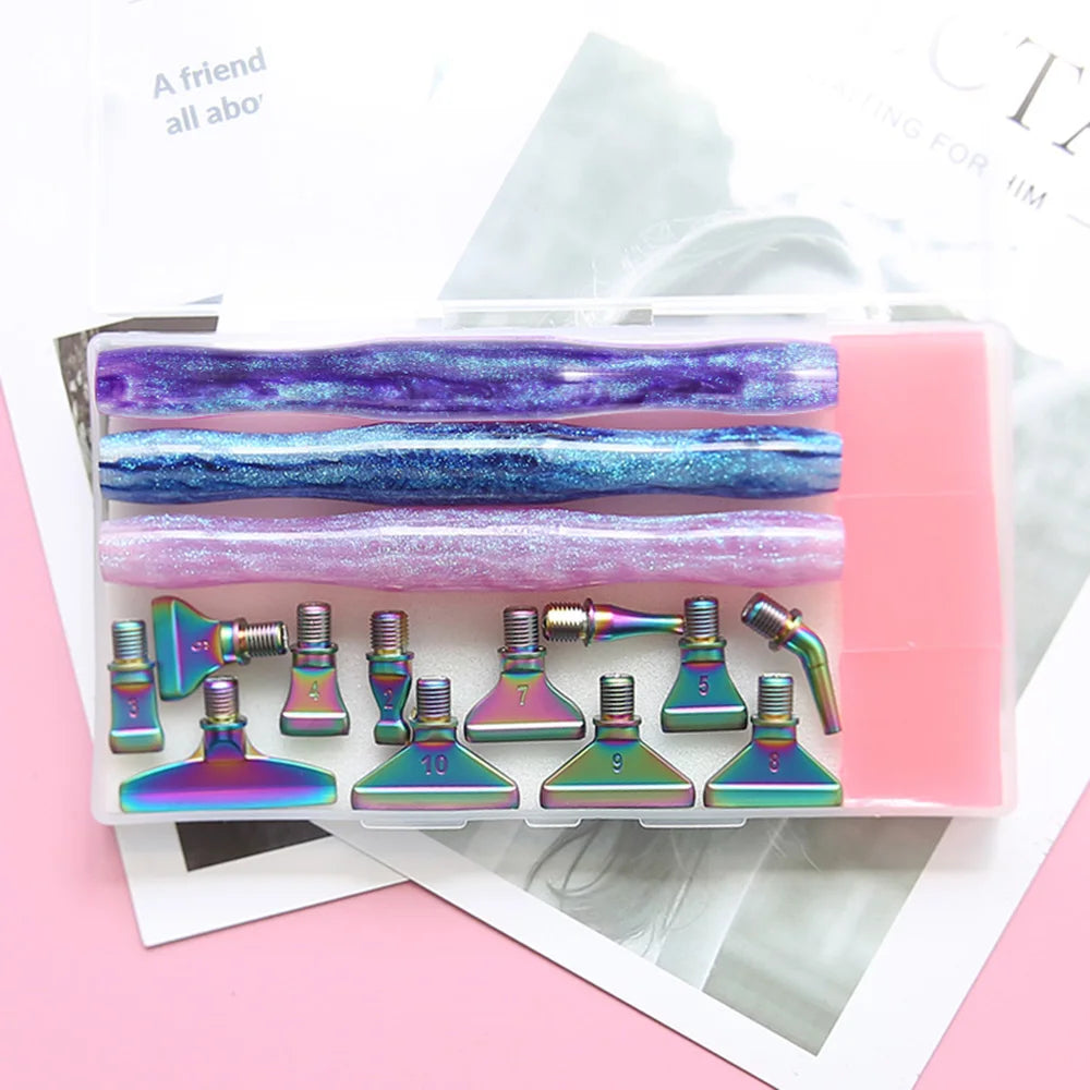 Diamond Painting Pen met opzetstukjes – Resin en metalen punten
