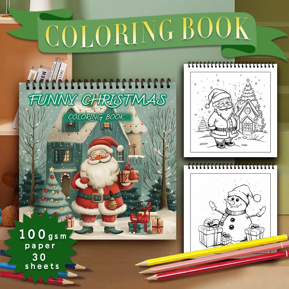 Kleurboek voor volwassenen – Vintage kerstdesigns, 30 vellen