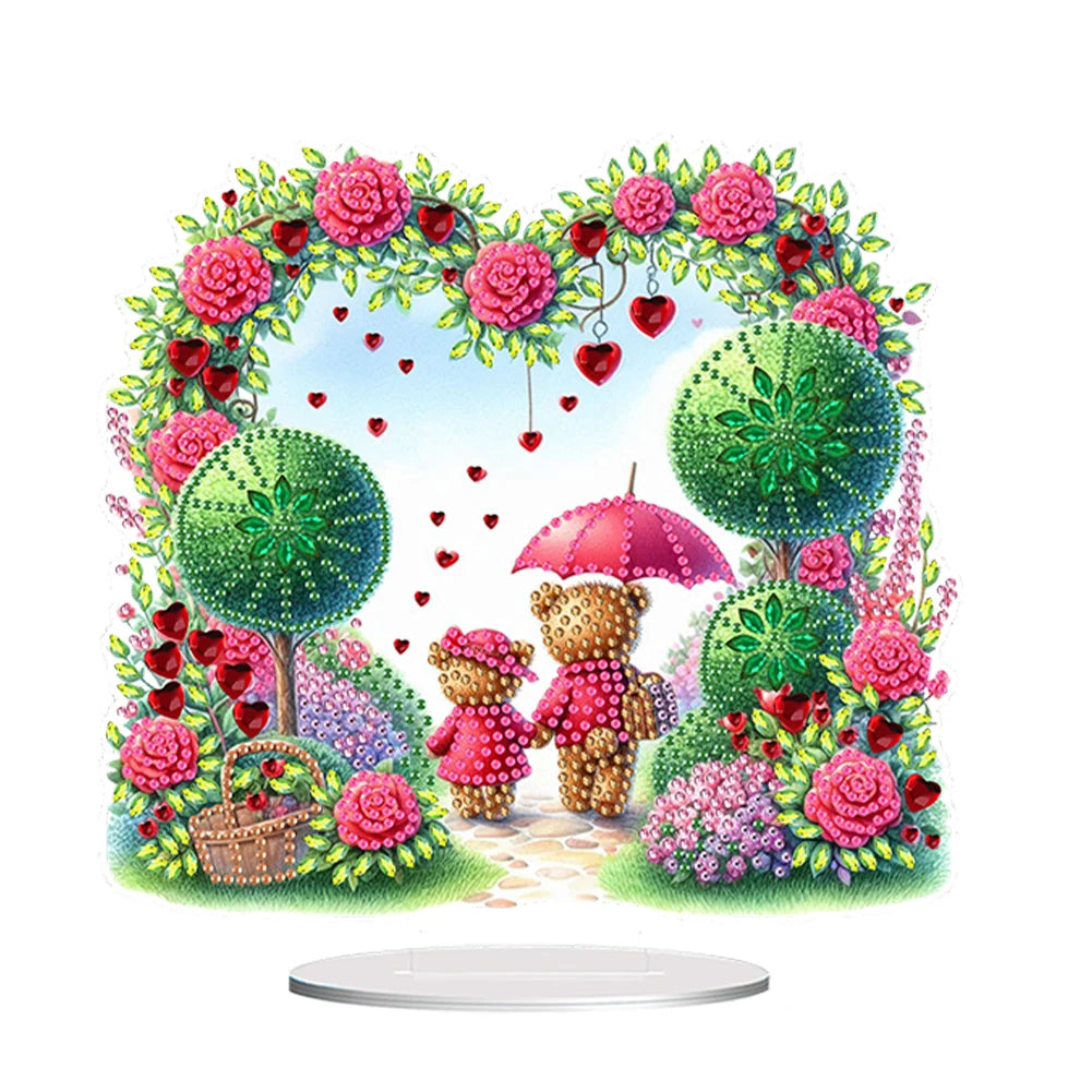 Diamond Painting Tafelornament Acryl Decoratie Set voor Beginners en Volwassenen - Beertjes
