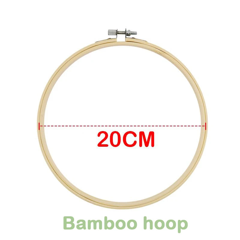 Borduurring Rond Bamboe Voor Borduren en Punch Needle Decoratie