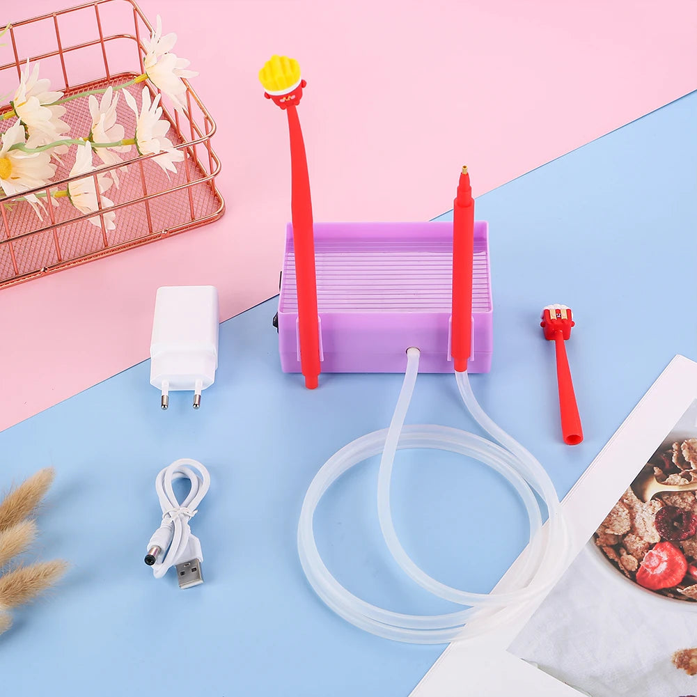 Diamond Painting Vacuümpen met USB – Elektrisch Zuigapparaat voor Nauwkeurige Plaatsing van Steentjes