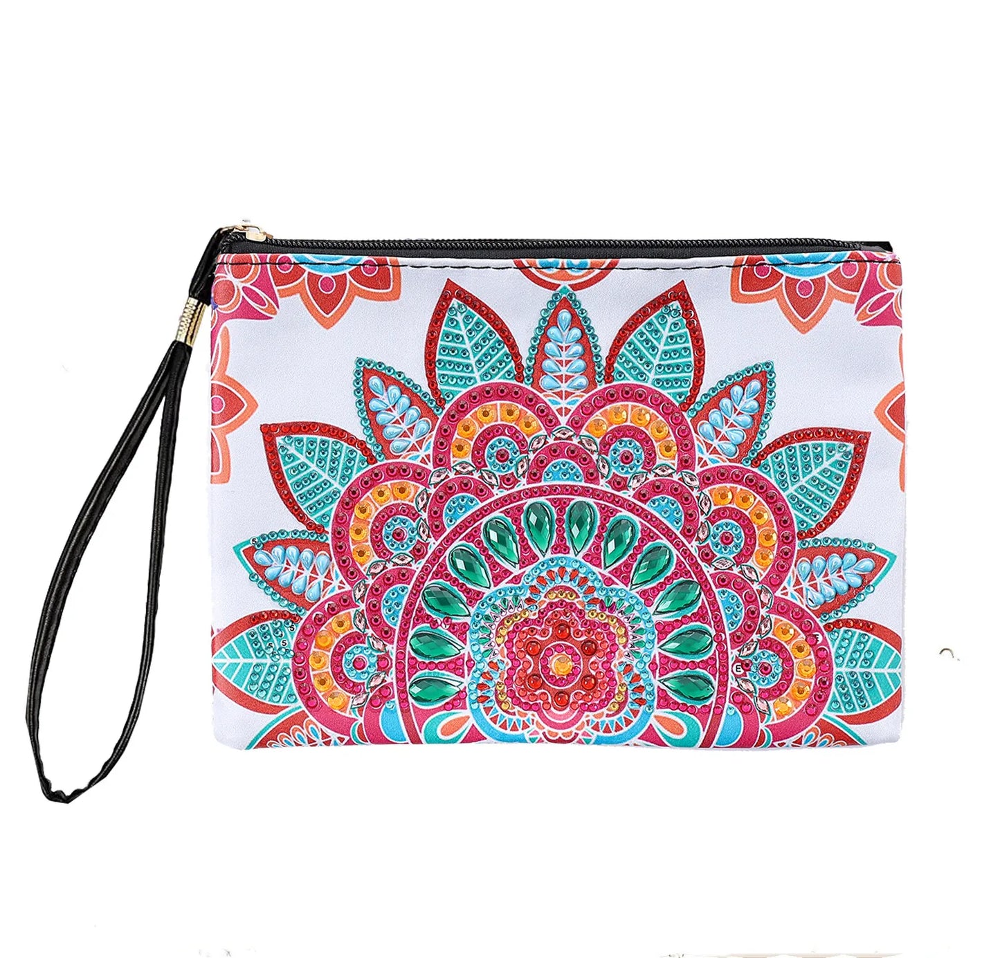 Diamond Painting Etui - Vlinder Mandala Handtas van PU Leer