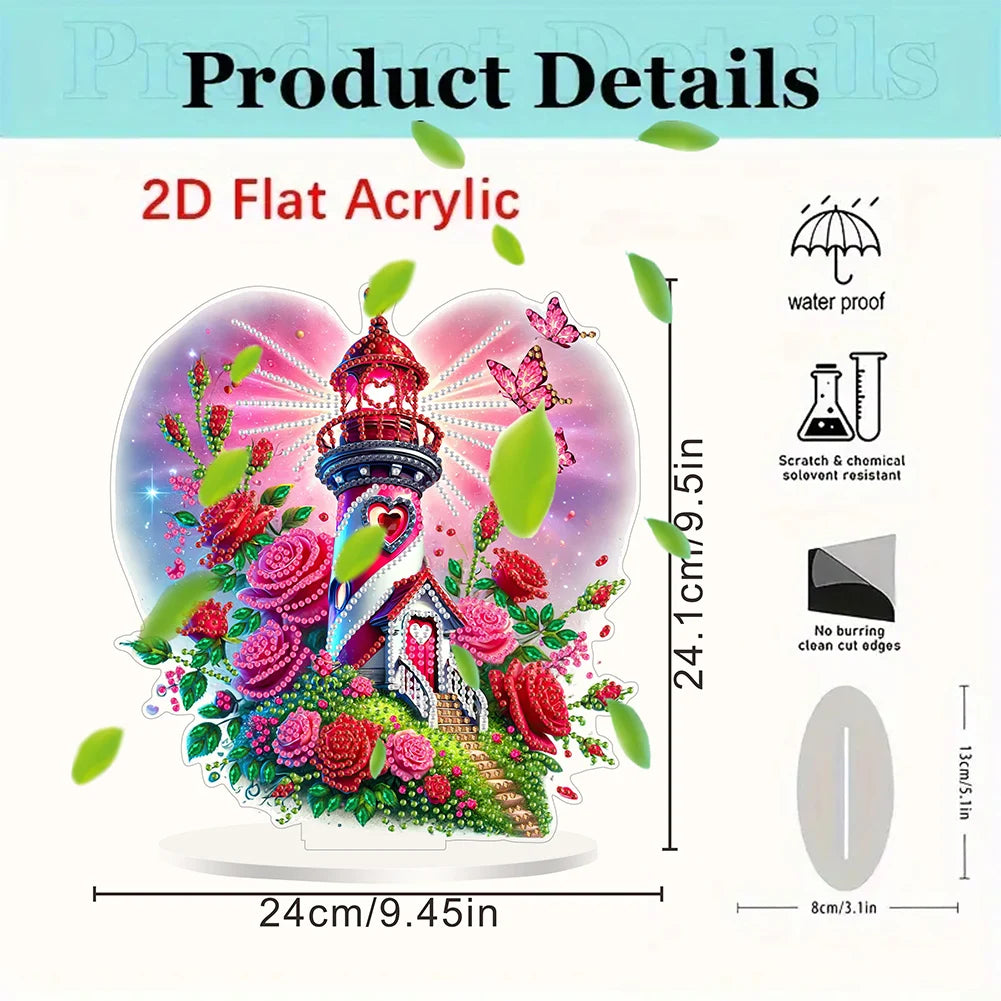 Diamond Painting Tafelornament Acryl Decoratie Set voor Beginners en Volwassenen - Naaimachine 3