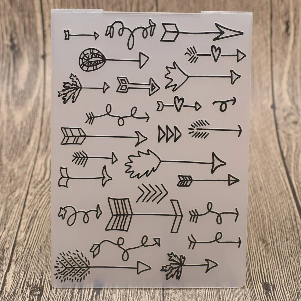 Embossing folder Love Arrow voor scrapbooking en kaarten