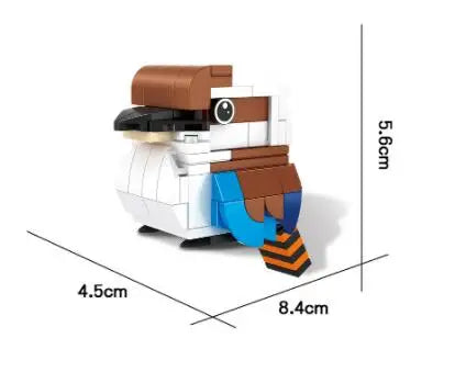 Bouwpakket Mini Dieren Blokjes – Hond, Tijger, Konijn, Pinguïn & Meer