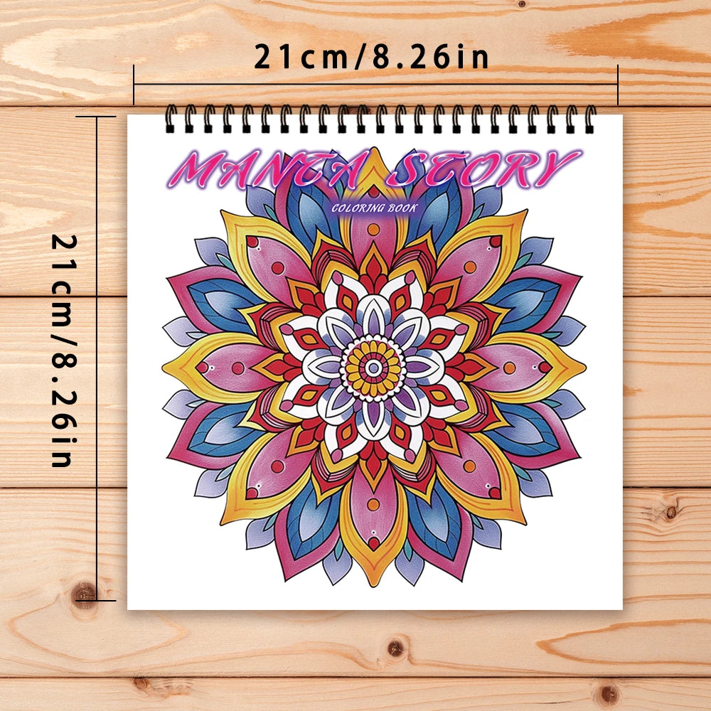 Kleurboek voor volwassenen en tieners – 30 vellen dik papier met spiraalbinding