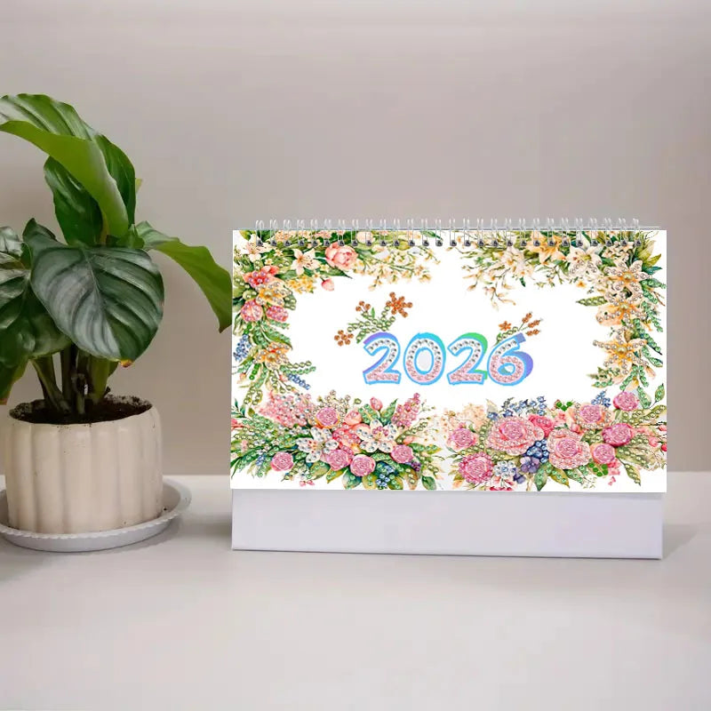 Diamond Painting Kalender kerst tafelkalender met decoratieve maanden