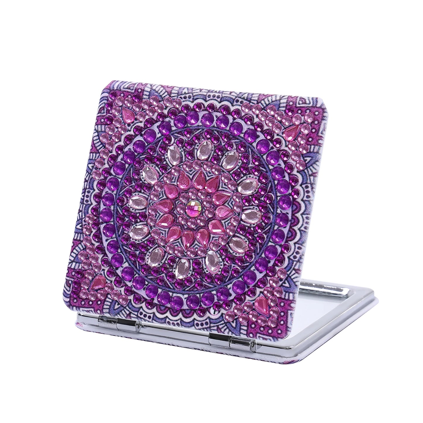Diamond Painting Make-up spiegel Mandala - Compacte Opvouwbare Spiegel met Steentjes
