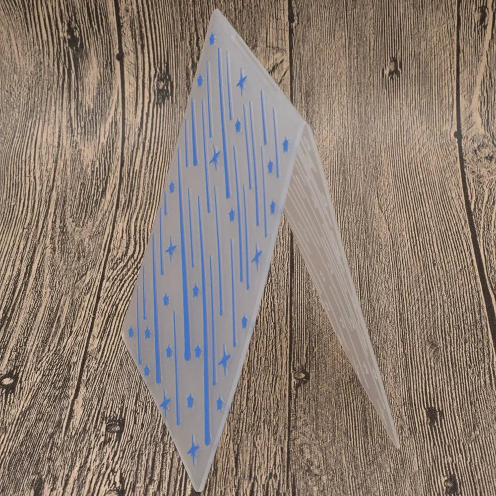 Embossing folder met sterrenpatroon voor scrapbooking en kaarten