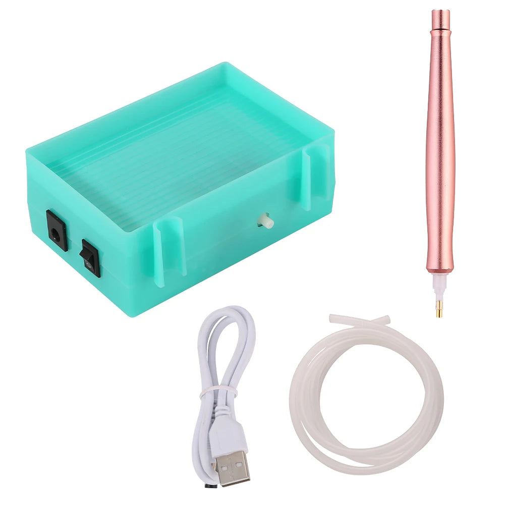 Diamond Painting Vacuümpen met USB – Elektrisch Zuigapparaat voor Nauwkeurige Plaatsing van Steentjes