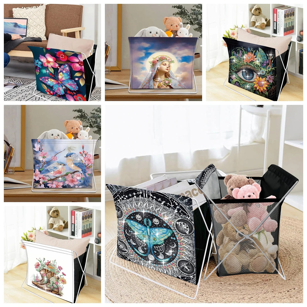 Diamond Painting Opbergmand Vlinder – Extra Grote Capaciteit