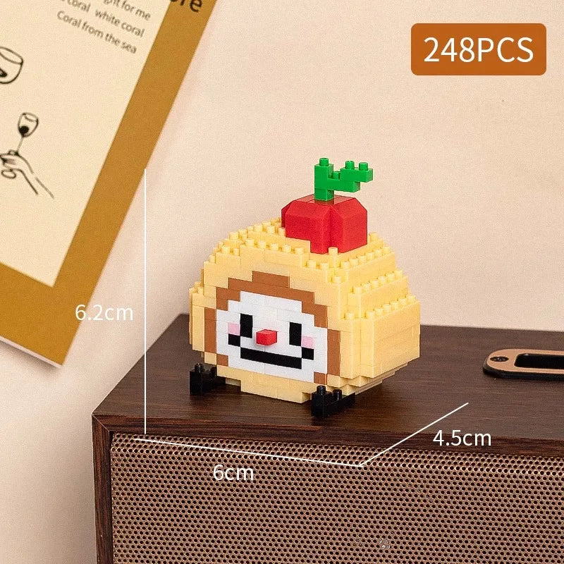 Bouwpakket mini food styling decoratie – schattige fruitmodellen voor op je bureau