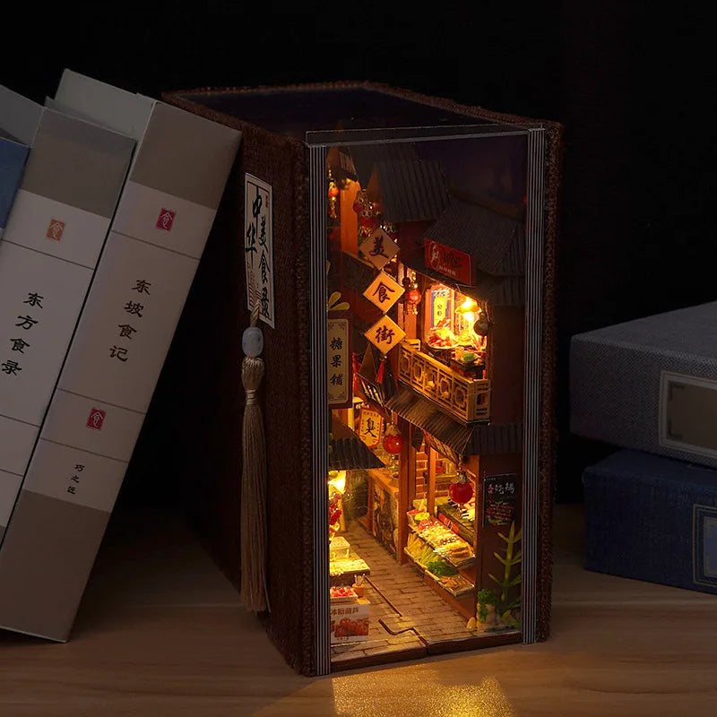 Zelfbouw Miniatuurhuisje Boekenkast Bibliotheek Bouwpakket