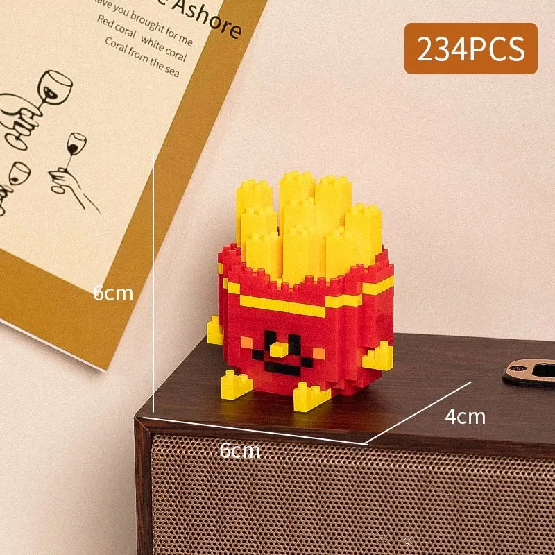 Bouwpakket mini food styling decoratie – schattige fruitmodellen voor op je bureau