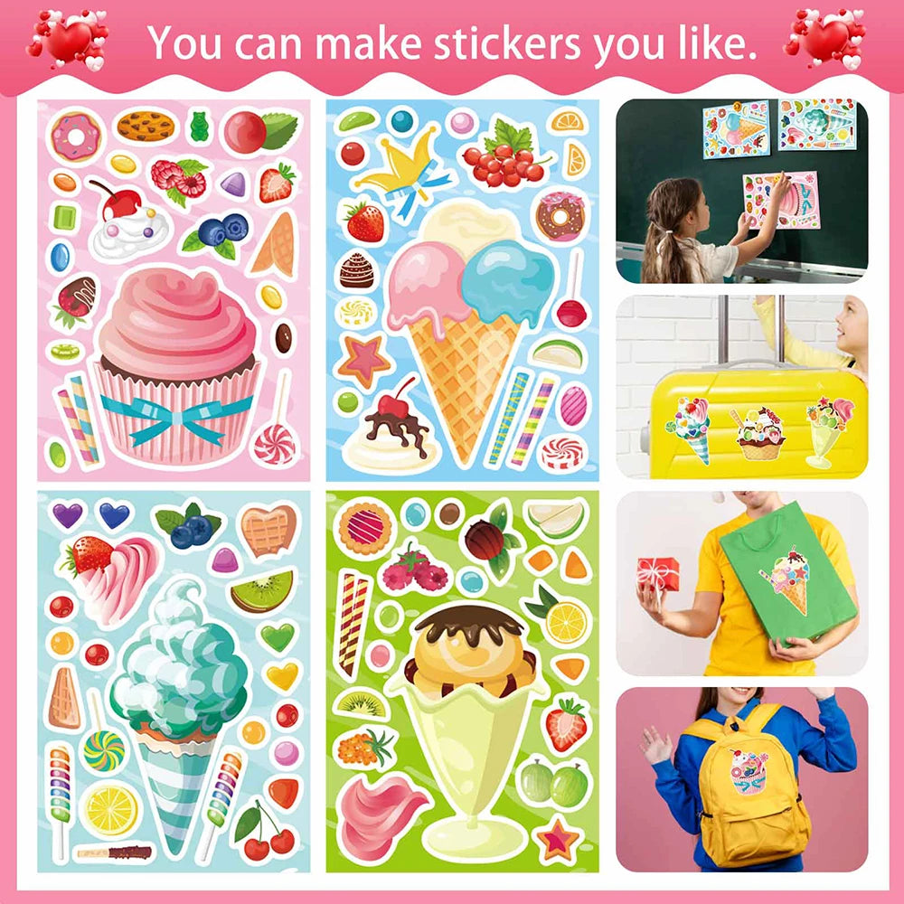 Sticker pret – IJsjes & Cupcakes Plakplezier voor Kinderen