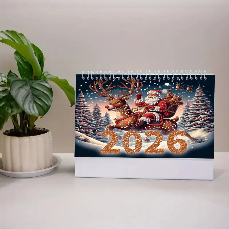 Diamond Painting Kalender met 13 afbeeldingen en 4 varianten