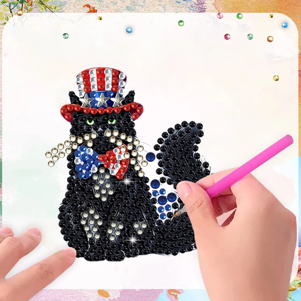 Diamond Painting Magneten – Set van 6 Koelkastmagneten (Eten, Bloemen of Amerikaanse Thema's)