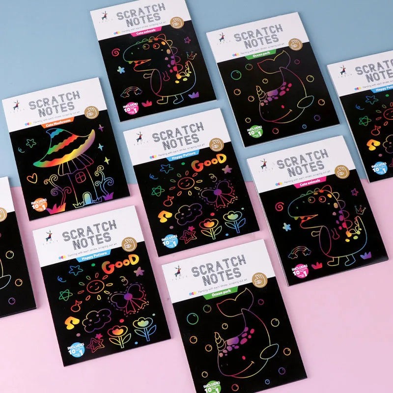 Krastekeningen set Regenboog Papier met Pen – Creatief Speelplezier voor Kinderen