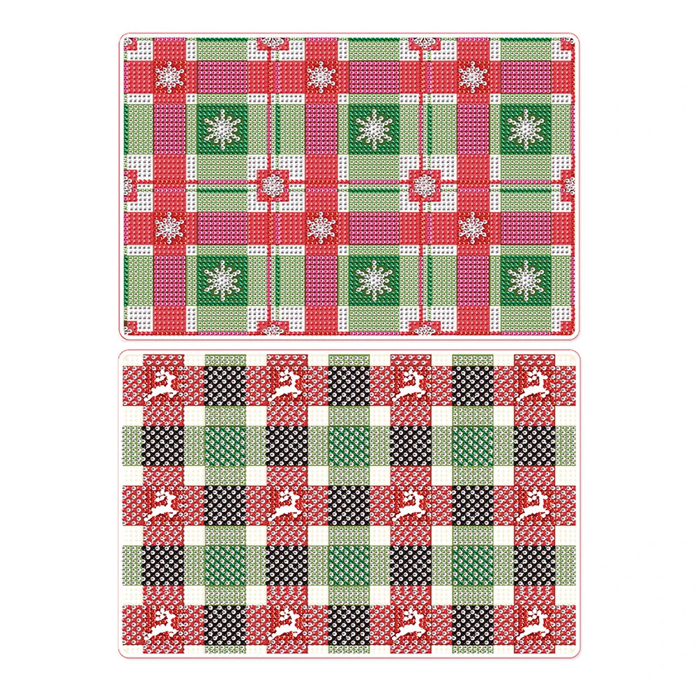 Diamond Painting Placemat – Set van 2 Bloemige Tafelmatten Vol Strass