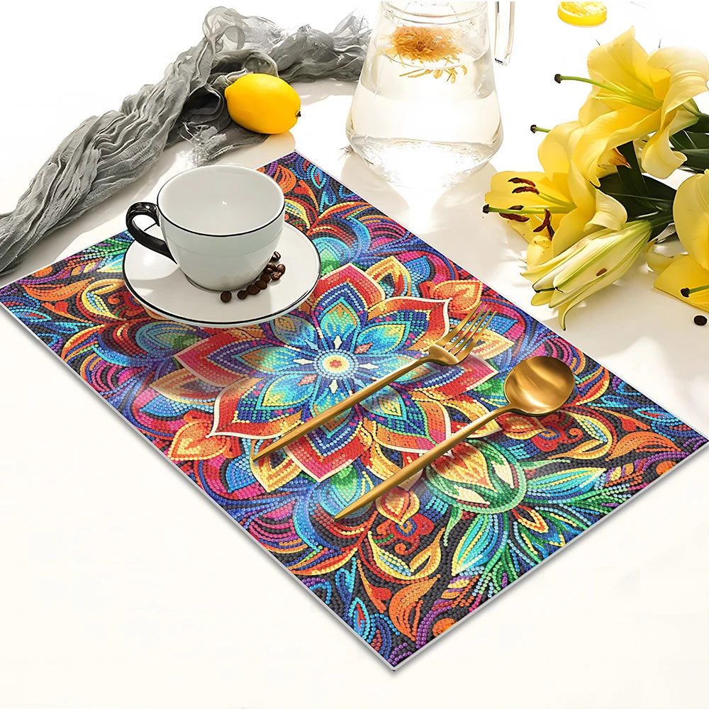Diamond Painting Placemat Mandala – Hittebestendige Antislip Onderlegger