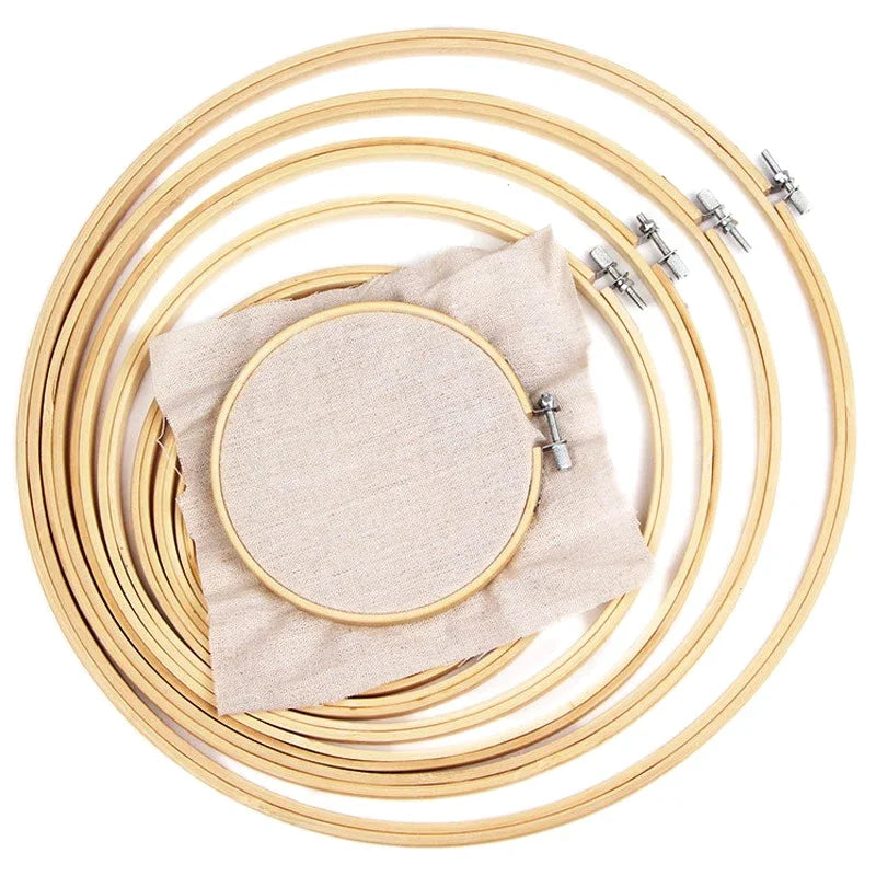 Borduurring Rond Bamboe Voor Borduren en Punch Needle Decoratie