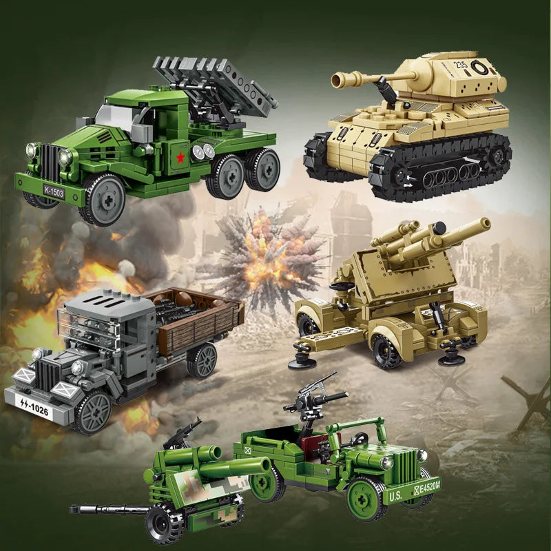 Bouwpakket Militair voertuig – WW2 Stijl - Katyusha launcher