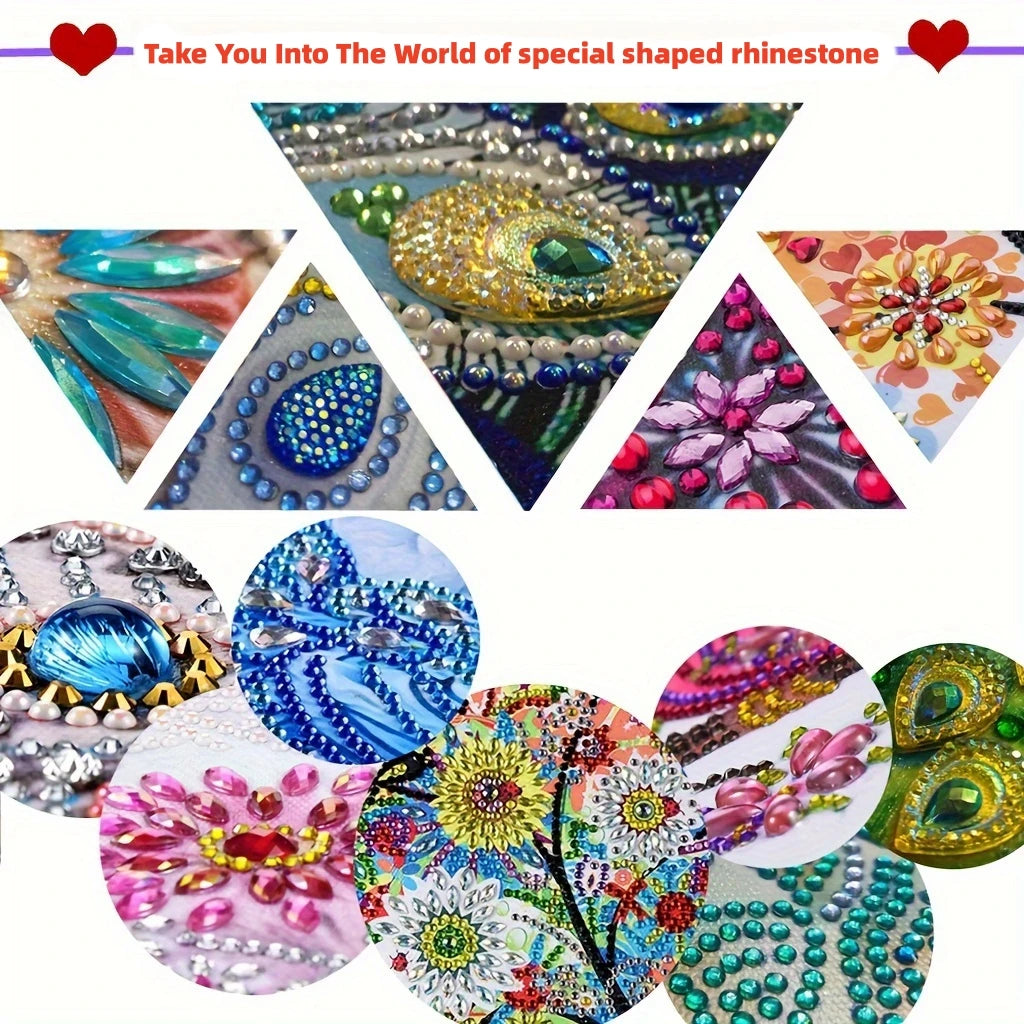 Diamond Painting Kerstkaarten Set – 6 Stuks