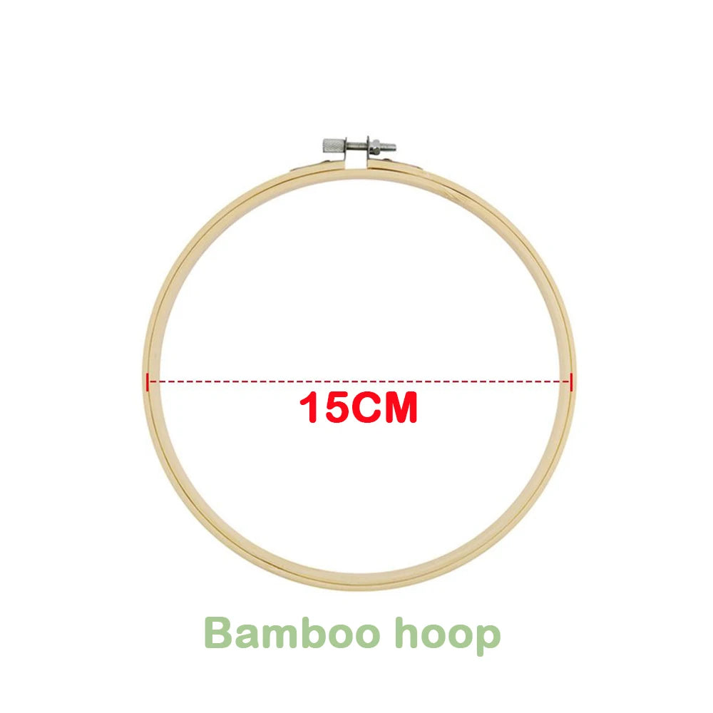 Borduurring Rond Bamboe Voor Borduren en Punch Needle Decoratie