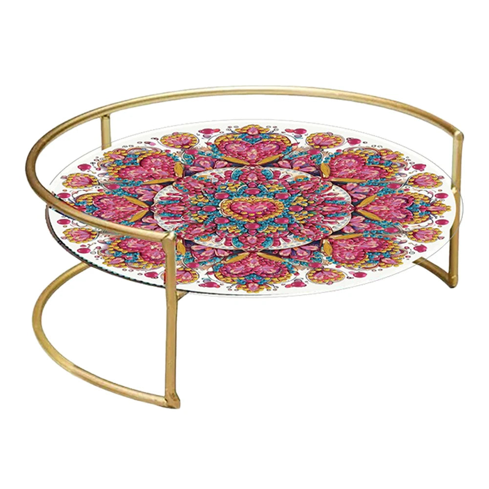 Diamond Painting Dienblad Acryl Kleurrijk Patroon – Fruit en Snoep Houder voor Tafel- en Countertop Decoratie