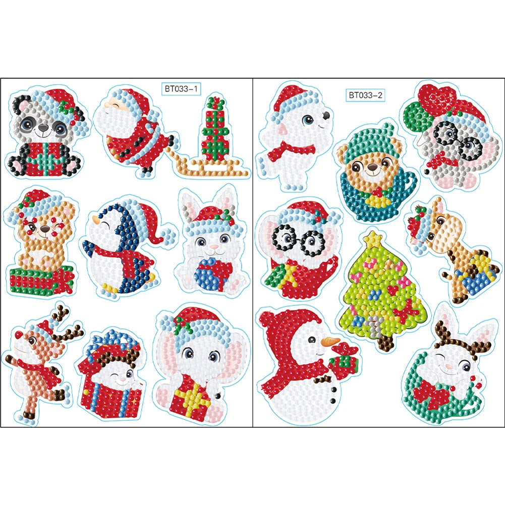 Diamond Painting Sticker Set - Dierenmotieven