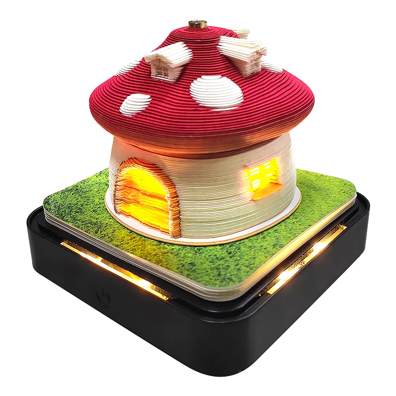 3D Papier Sculptuur Kalender Sakura Boomhuis – Uniek Bureau Decor - 2026