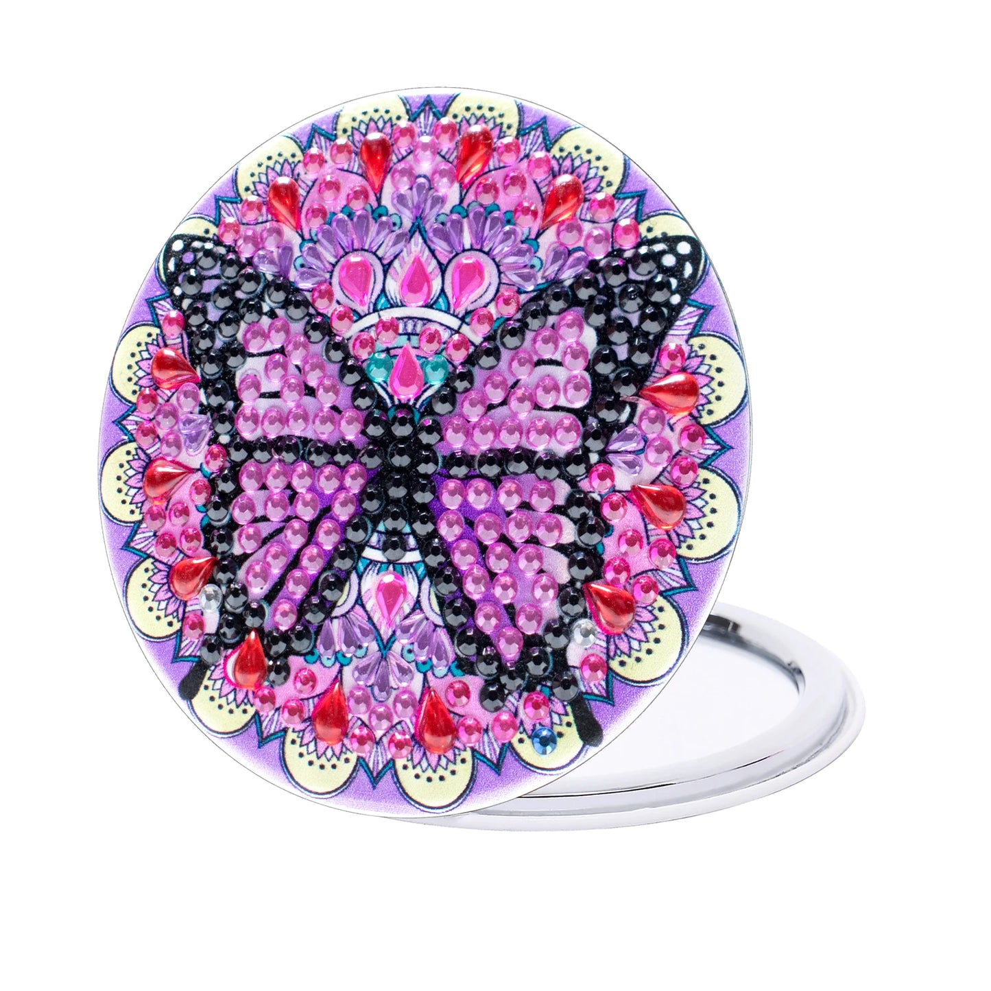 Diamond Painting Make-up spiegel Vlinder - Dubbelzijdig en Draagbaar