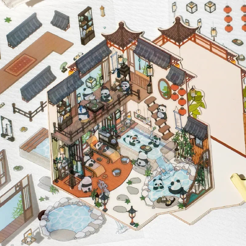 Sticker homestyling set Pandan Village creatieve interieur stickers